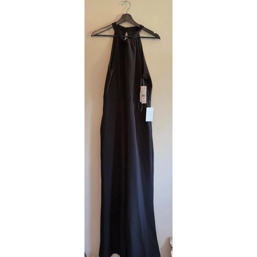 Julia Jordan One Piece Womens 8 Black Halter Dress Pant Outfit Pantsuit NWT $139